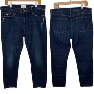 Frame Le Garcon Crop Jean in Covant size 32
